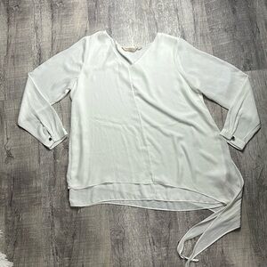 Soft Surroundings Layered Side Tie Blouse